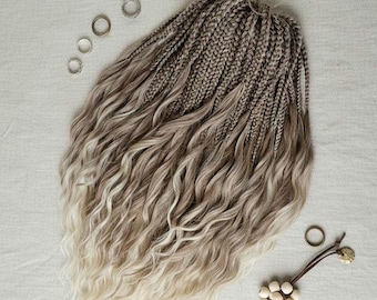 Brown Synthetic Dreadlock Extensions: Double Ended Faux Dreads