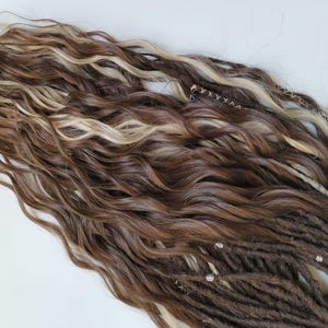 Synthetic dreadlocks, Faux dreads, handmade dreadlocks, hair extensions, wavy dreads