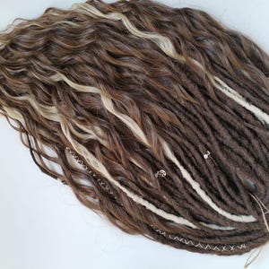 Synthetic dreadlocks, Faux dreads, handmade dreadlocks, hair extensions, wavy dreads