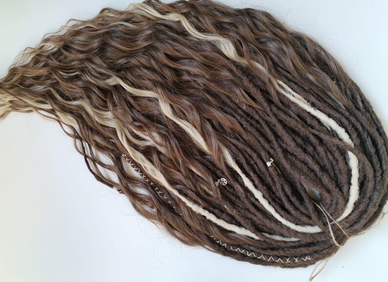 Synthetic dreadlocks, Faux dreads, handmade dreadlocks, hair extensions, wavy dreads