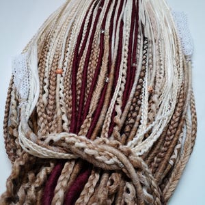 Synthetic Dreadlock Extensions, Double Ended Dread Extension, Faux Dreads Female, DE Locs Extension, Gift for Her