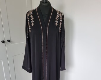 Black embellished abaya