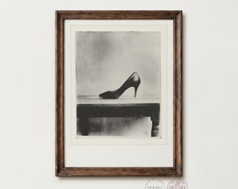 Vintage Style Photo Wall Art | Stiletto Fashion Still Life (Digital Download)