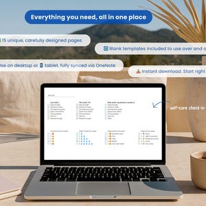 OneNote ADHD planner with structured templates and reusable pages