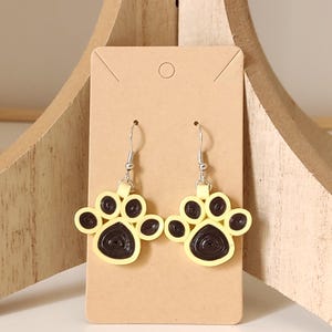 Boucles d'oreilles pattes animaux