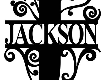 Jackson SVG Monogram - Digital Download Only - No Physical Product - Great for Plasma Cutters and other CNC