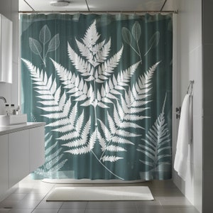 Shower Curtain - Tranquil Ferns - Cascades