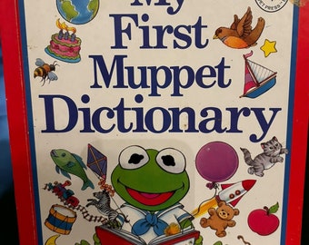 The Muppet Press Childrens Illustrated Hardcover Book My First Muppet Dictionary