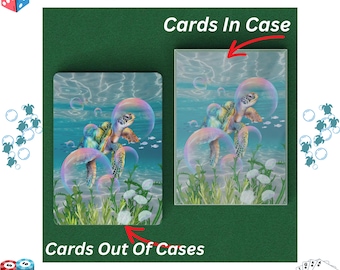 Turtle Playing Cards: Sealife Family Game Night, 52 Card Deck