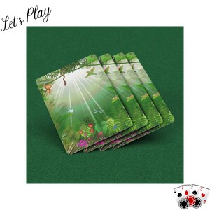 Jungle fever Playing Cards. Jungle Deck of Cards. Game Accessories. Animal Playing Cards. Perfect Gift for Kids and Family Game Night.