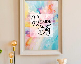 Minimalistisches motivierendes Zitat druckbare schwarz-weiße Typografie-Wandkunst für modernes Home Office Inspirational Digital Download Decor