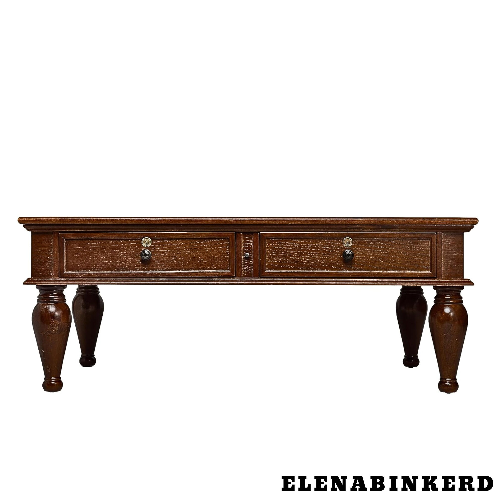 Coffee Table Cigar Humidor, 4 Spanish Cedar Drawers, Holds up to 400