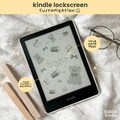 Teddy : CUSTOM Cute Kindle Lock Screen, Full Screen Kindle Screensaver, Kindle Cover, Kindle Wallpaper, Kindle Accessories, Cute Bookish product logo