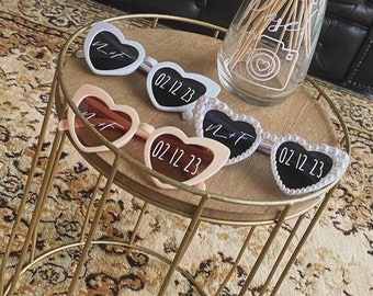 Personalized heart glasses