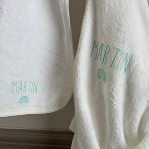 Personalized child or baby bathrobe / Bath robe / Swimming pool outing / Baby gift / Personalized object and textile gifts image 4