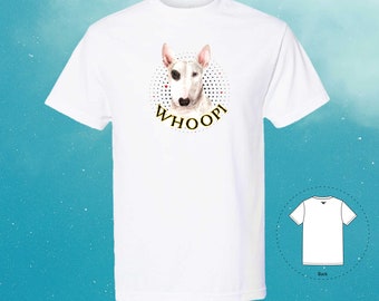 T-shirt mignon Bull Terrier personnalisé, nom de votre chien T-shirt petit ami unisexe petite amie (personnalisé)