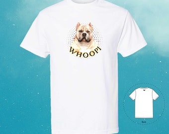 T-shirt mignon American Bully personnalisé, nom de votre chien T-shirt petit ami unisexe petite amie (personnalisé)