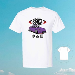 Camiseta The Drift Code 370Z Z34 Tuner, camisa personalizada unissex namorada namorado na moda | Camisetas exóticas