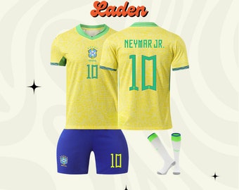 Thuisshirt WK 2024 Brazilië, shirt Neymar, shirt Vinicius, set kindertrui