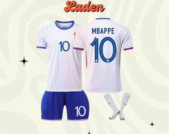 2024 Europa Cup Frankrijk team uitshirt, #10 Mbappe voetbalshirt, #7 Griezmann, #9 Giroud, #11 Dembélé jersey, kindertruiset