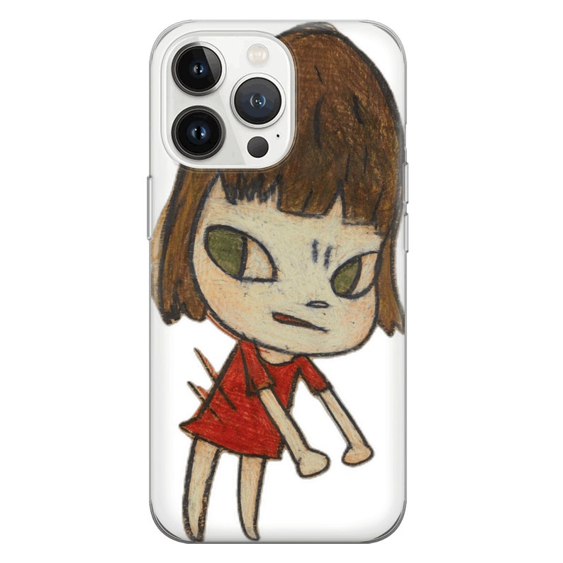 Étui pour portable Yoshitomo Nara, coque esthétique pour iPhone 15 14 13 12 11 Pro Max 8 Plus X, Samsung Galaxy S24 S23 S22 S20 Ultra, Pixel 8 5