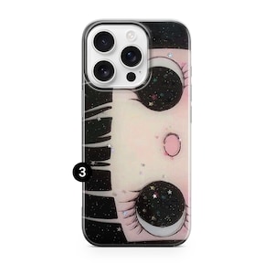 Etui na telefon Big Eyes Anime, wzór dziewczyny z mangi Star Girl na iPhone'a, Samsunga Pixel 3