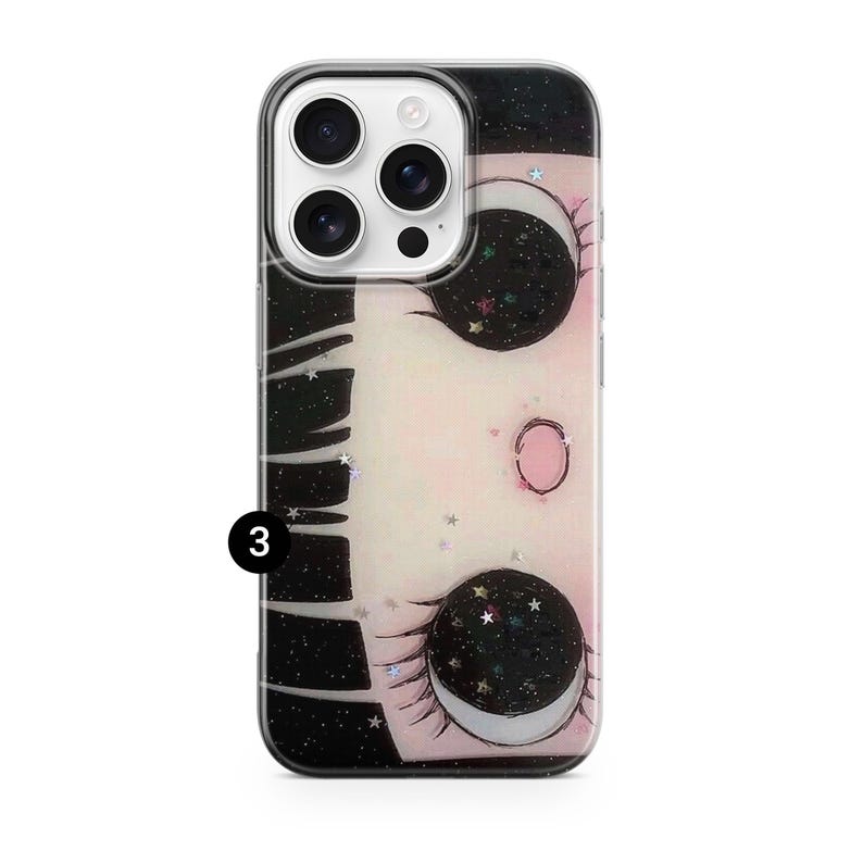Etui na telefon Big Eyes Anime, wzór dziewczyny z mangi Star Girl na iPhone'a, Samsunga Pixel 3