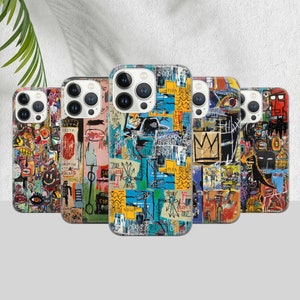 Basquiat Phone Case – Abstract Graffiti Art Cover for iPhone 16 15 14 13 12 11 Pro Max Plus & Samsung S25 S24 S23 Ultra