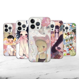 Coque de portable Aya Takano Art, esthétique preppy et mignonne, iPhone 16e 15 14 13 12 Pro Max 8 Plus X, Samsung Galaxy S25 S24 S23 S22 Ultra, Pixel 9