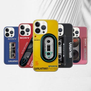 Étui pour baladeur rétro, nostalgie vintage, étui pour téléphone musique, iPhone 16 15 14 13 12 11 Pro Max Plus X, Samsung Galaxy S24 S23 S22 S20 Ultra
