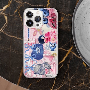 Coquette Collage Phone Case, Preppy and Cute Aesthetic, iPhone 15 14 13 12 11 Pro Max 8 Plus X, Samsung Galaxy S24 S23 S22 S20 Ultra 3