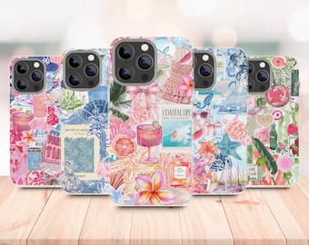 Coquette Collage Phone Case – Preppy Style for iPhone Samsung Pixel