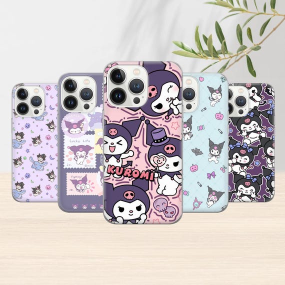 Kuromi Aesthetic Phone Case, Designer Cover with Hook