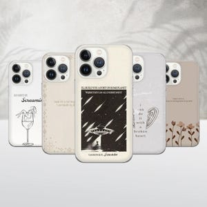 TTPD Lyrics Phone Case, Taylor Inspired Cover with Hook for iPhone & Samsung