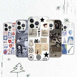 Japans moodboard-telefoonhoesje, Japans esthetische telefoonhoes, iPhone 16 15 14 13 12 Pro, Plus, X, Samsung Galaxy S24 S23 Ultra, Pixel 8
