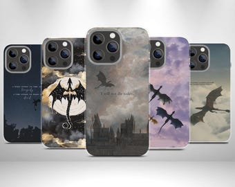 Etui na telefon Fourth Wing Dragon, etui na książkę, iPhone 17 16 15 Plus Pro Max Air Plus Samsung Pixel