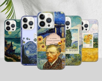 Coque de portable Vincent Van Gogh, Iconic Art Coverfit, iPhone 15 14 13 12 11 Pro Max 8 Plus X, Samsung Galaxy S24 S23 S22 S20 Ultra, Pixel 8