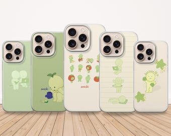 Funda para teléfono Smiski: ilustración minimalista japonesa para iPhone, Samsung y Pixel