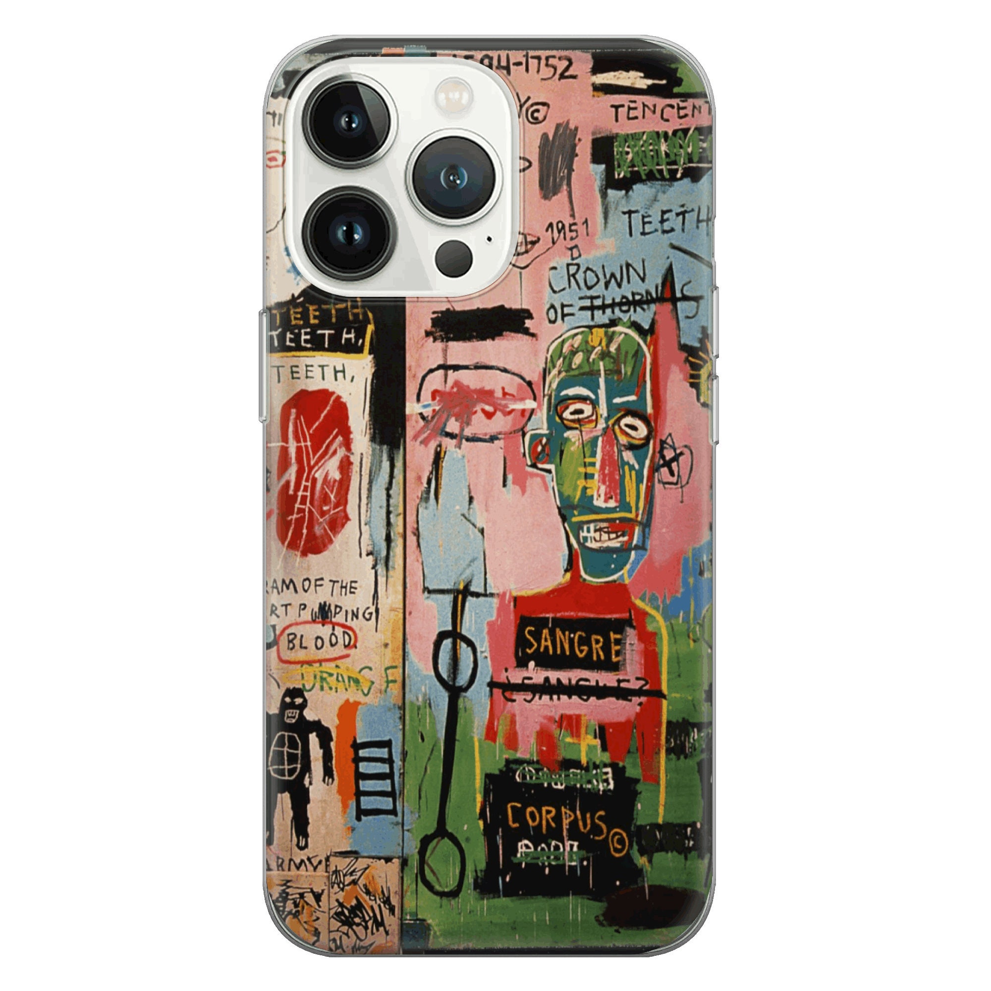 Basquiat Phone Case – Abstract Graffiti Art Cover for iPhone