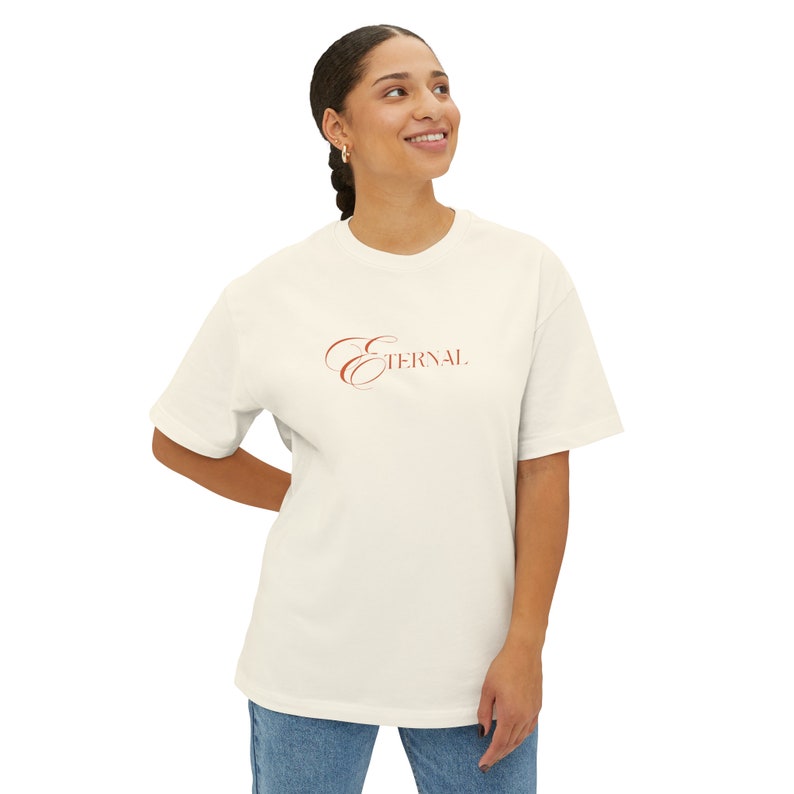 Christian Tee Jesus Tee Positive Shirts Oversized Boxy Tee Unisex Tees Jesus Christ Forever Tshirt Tshirt for Him & Her image 6