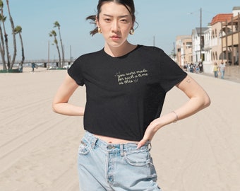 Women's Flowy Cropped Tee | Esther Cropped Shirt | You were made for such a time as this | Women of the Bible