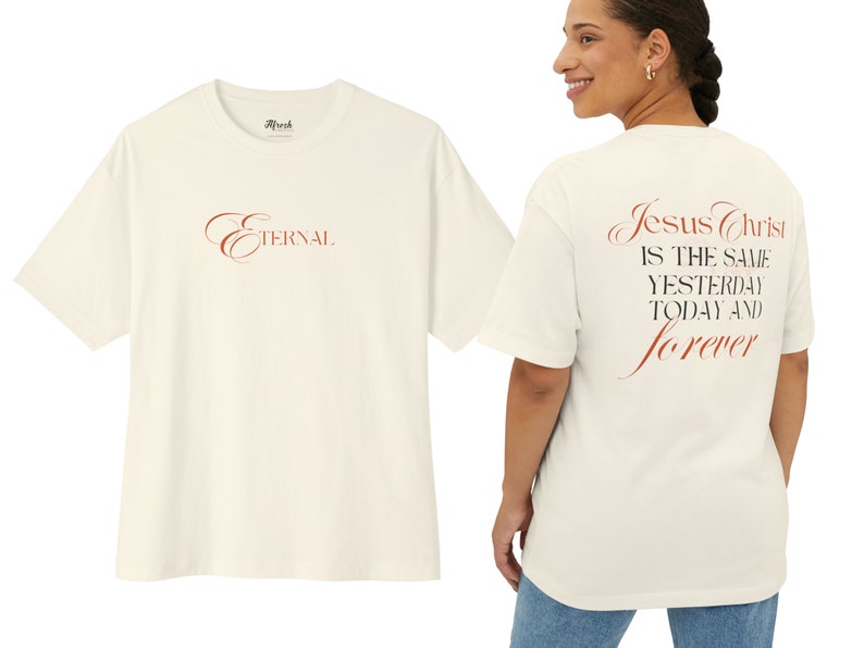 t-shirt chrétien t-shirt de Jésus Chemises positives T-shirt carré surdimensionné T-shirts unisexes T-shirt de Jésus-Christ pour toujours de Zazzle.be Liste d'envies Vous avez des idées Tshirt pour elle et lui image 1