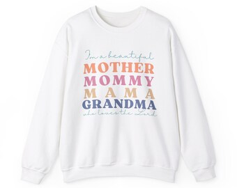 Mothers Day Crewneck Sweatshirt | Mother's Day Gift Idea | Gift for Moms | Mama Sweatshirt | Grandma Sweatshirt | Mothers Gifts | Mommy Top