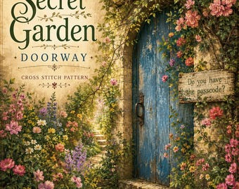 Secret Garden Doorway Cross Stitch Pattern