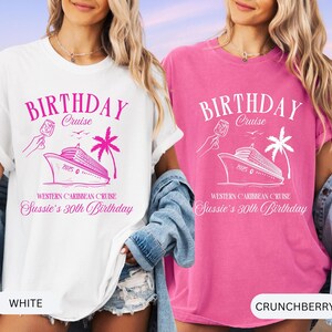 Custom Cruise Birthday Crew Shirt birthday cruise shirt Cruise Birthday Party Shirt 50th birthday cruise shirts Birthday Group Shirt