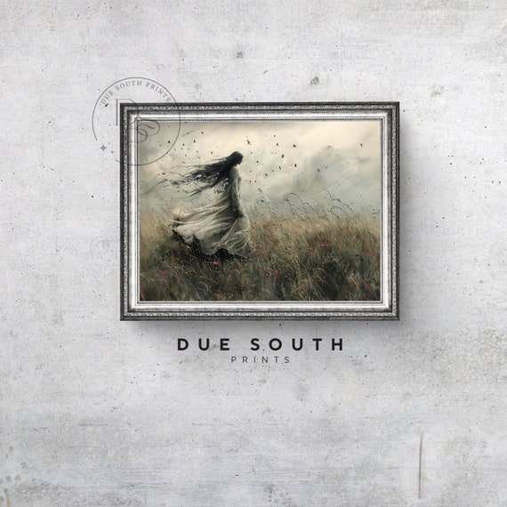 Ghost Painting: Dark Academia Grunge Wall Art (Digital Download)