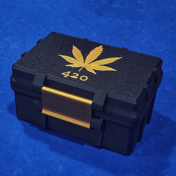 420 Storage box. Cannabis Stash Weed Glow. Choose your color.