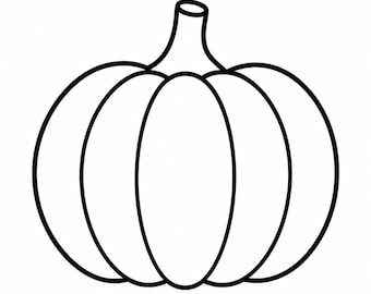 Pumpkin Outline - DXF SVG PNG dwg