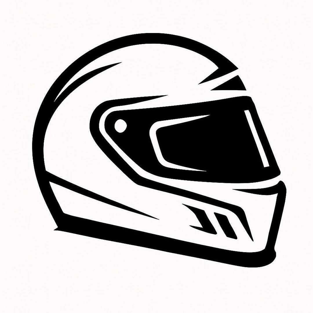 Formula 1 Helmet DXF SVG Png Dwg - Motorsport Racing Silhouette - Etsy
