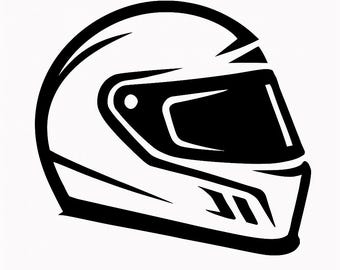 Formula 1 Helmet DXF SVG png dwg -  Motorsport Racing Silhouette